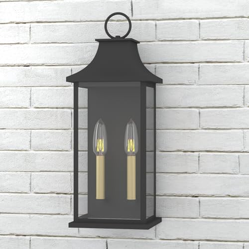 20.6" Large Dusk to Dawn Outdoor Wall Light