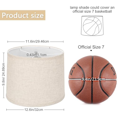 drum lamp shades Set of 2 for table lamps
