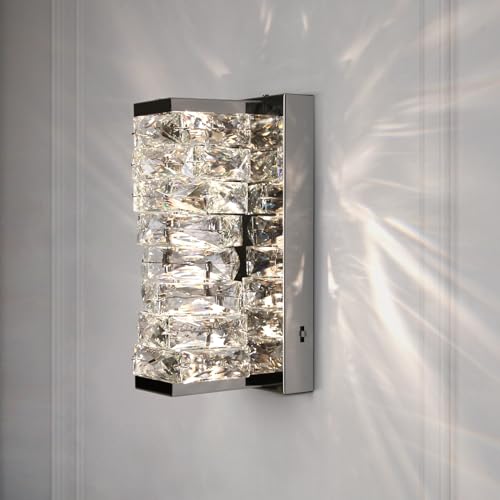 Chrome Crystal Wall Sconces