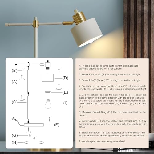 22.2" Modern Desk Lamp