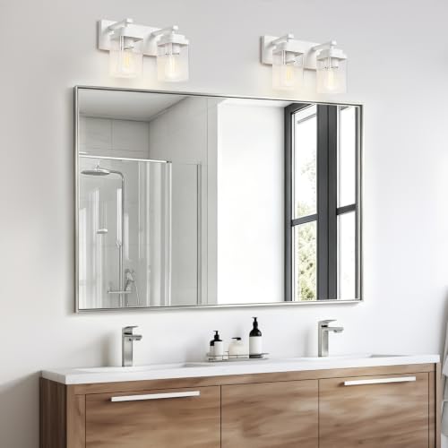 White Bathroom Light Fixtures