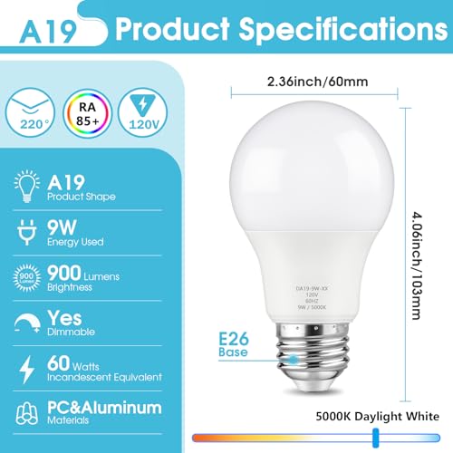 A19 LED Light Bulb (12 Count)