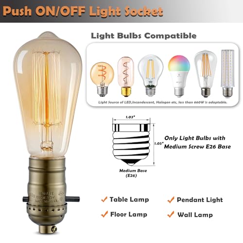 Lamp Socket with Push ON