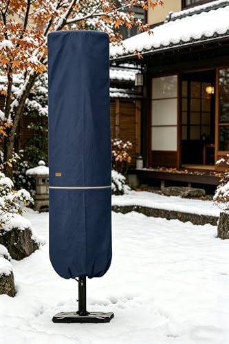 Patio Umbrella Cover with Rod for 7 to 11 Ft Umbrellas & 15 Ft Double
