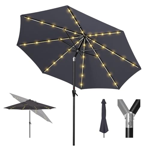 9ft Patio LED Umbrella with light