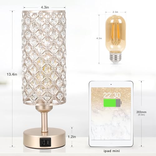 Champagne Gold Bedside Lamp