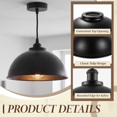 2 Pack Black Replacement Lamp Shades (2 Count)