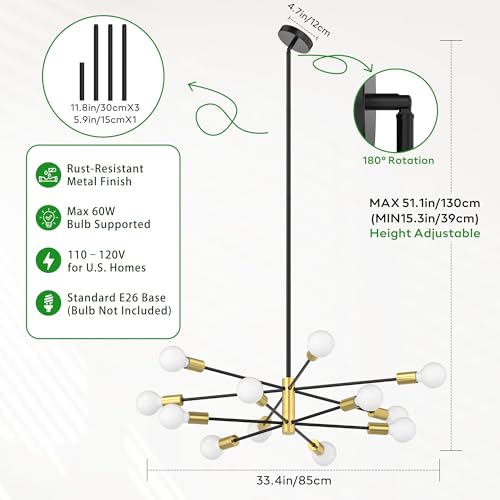 Sputnik Chandelier 12