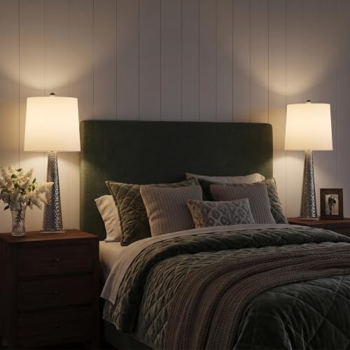 Table Lamps Silver (2 Count)