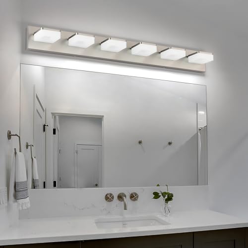 Brushed Nickel Vanity Lights for Bathroom 6