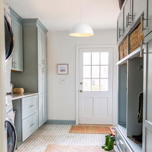 White Farmhouse Pendant Light 11.8inches 2 Packs (2 Count)