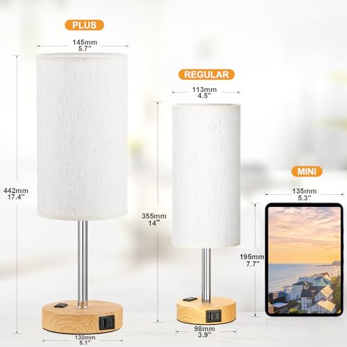 Touch Bedside Table Lamps Set of 2 (2 Count)