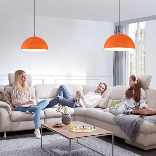 Orange Large Pendant Light 2 Packs