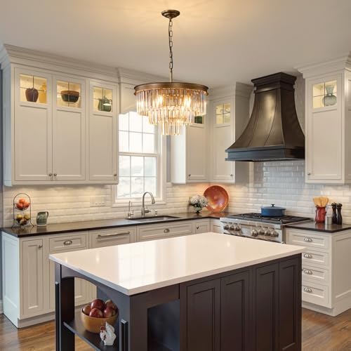 Vintage Antique Crystal Pendant Chandelier