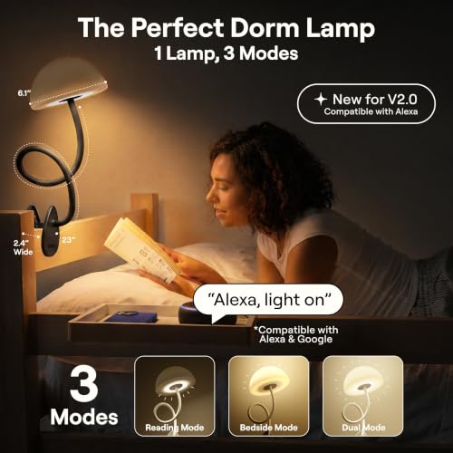 Shroommate Clip On Light for Dorm Room