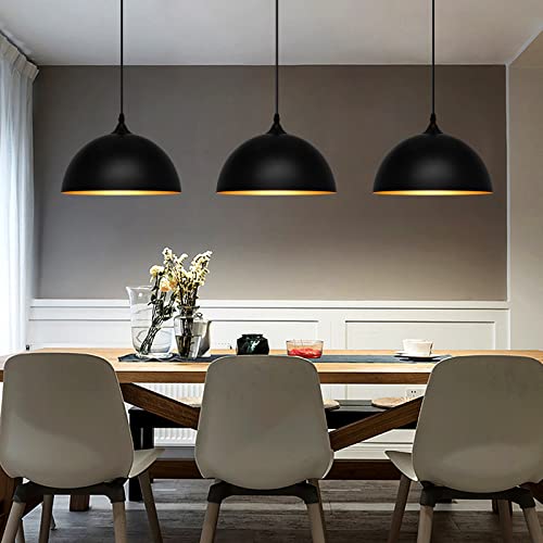 Industrial Pendant Light Fixtures (3 Count)