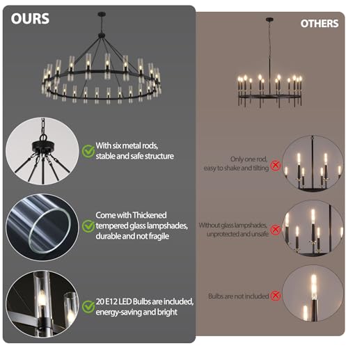 Black Wagon Wheel Chandelier