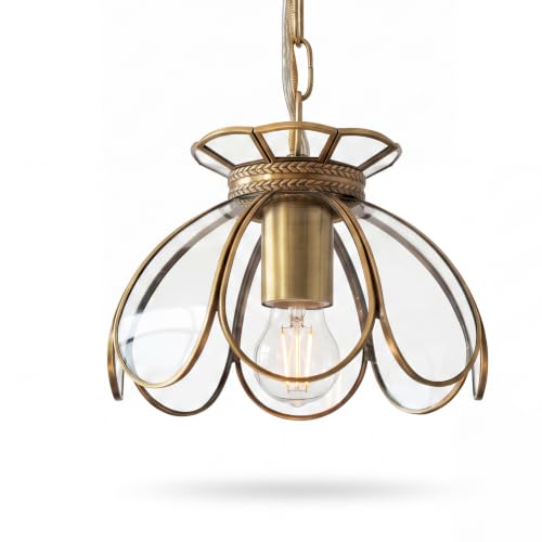 Brass Glass Ceiling Pendant Light