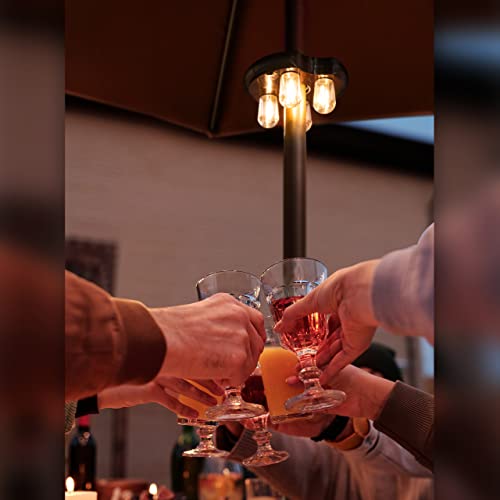 Patio Umbrella Light with LED Edison Bulbs