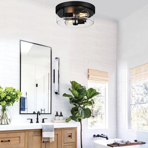 Black Flush Mount Ceiling Light Fixtures