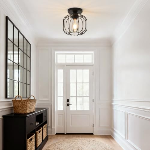 Industrial Flush Mount Ceiling Light