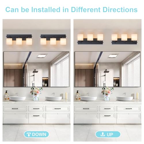 Modern Bathroom Light Fixtures Over Mirror