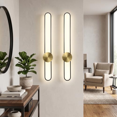 Modern Wall Sconce 4000K Dimmable LED Wall Light Fixture
