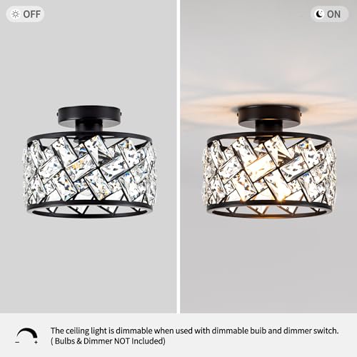 Crystal Ceiling Light Fixture