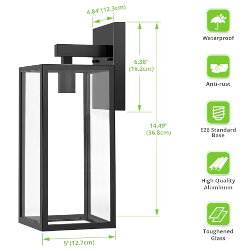 Outdoor Wall Light Fixtures (2 Count)