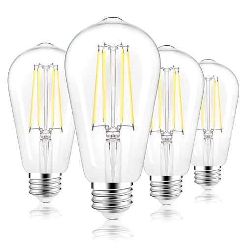 ST58 E26 LED Light Bulbs (4 Count)