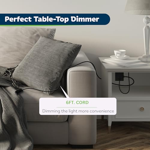 Plug in Dimmer Switch for Lamps (2 Count)