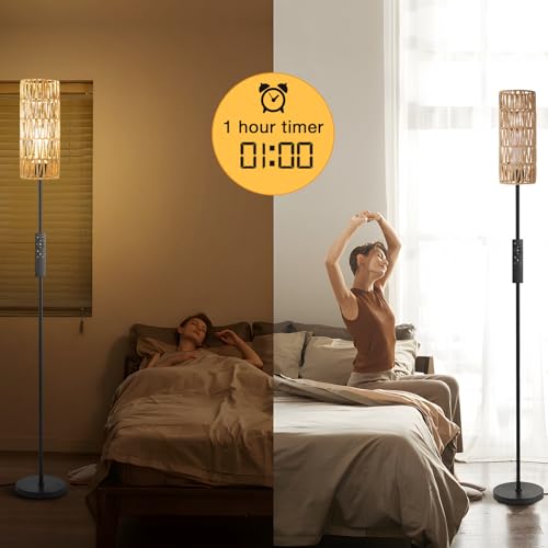 64'' Floor Lamps for Living Room with Remote Control and Stepless Dimmable Colors Temperature & Brightness
