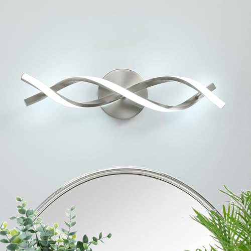 Modern Nickel LED Vanity Lighting