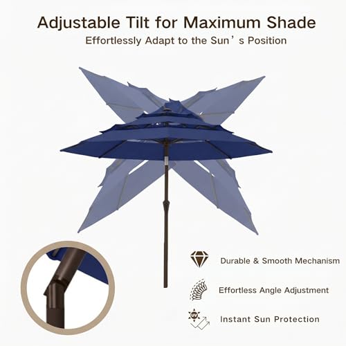 10ft 3 Tier Patio Umbrella
