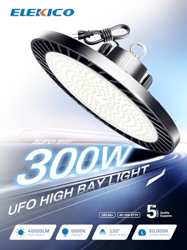 Super Bright 45000LM 300W High Bay Led Shop Lights For Garage Barn Shop