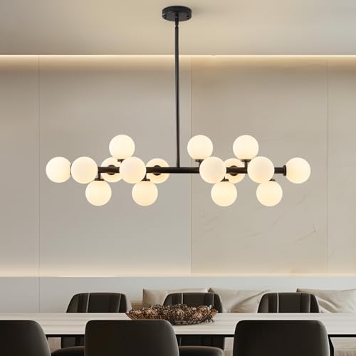 Glass Globe Sputnik Chandelier