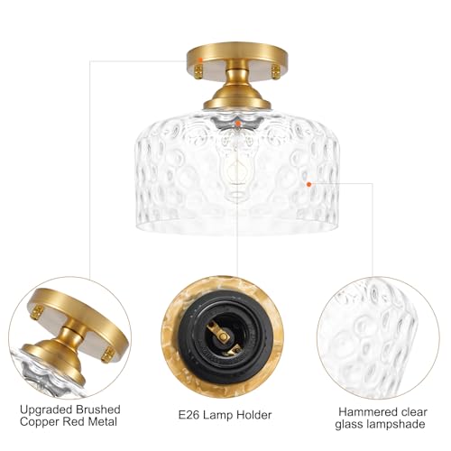 Small Semi Flush Mount Ceiling Light Fixture