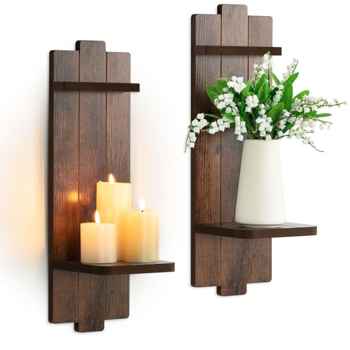 Large Wall Candle Sconces Set of 2 (2 Count)