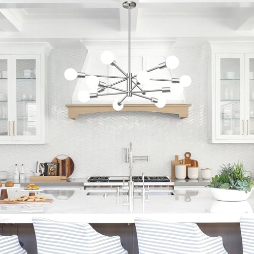 11" 52" Height Adjustable Modern Chandelier Ceiling Light Fixture