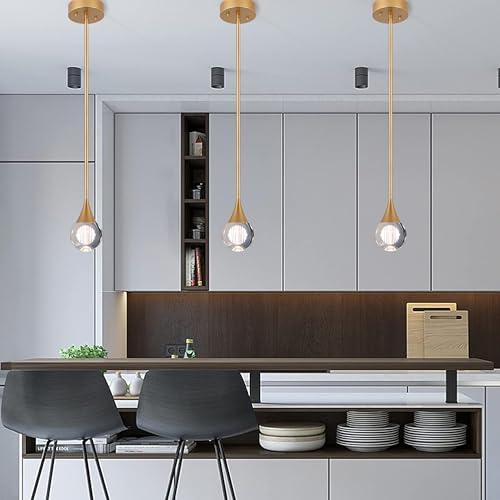 Gold Pendant Lights Kitchen Island