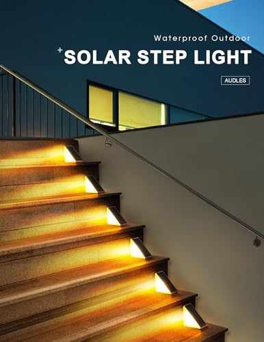 LED Solar Step Lights Waterproof Outdoor Stair Lights (12 Count)