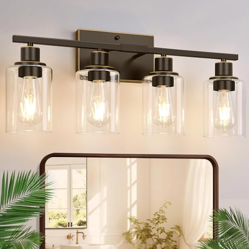 4 Light Bathroom Light Fixtures (4 Count)