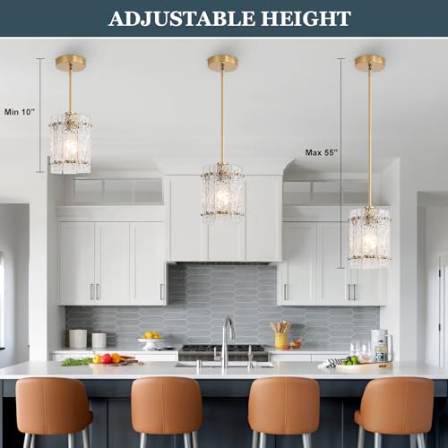 Gold Pendant Lights Kitchen Island (2 Count)