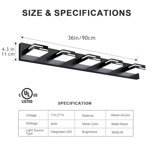 LED Modern Bathroom Vanity Light Fixtures