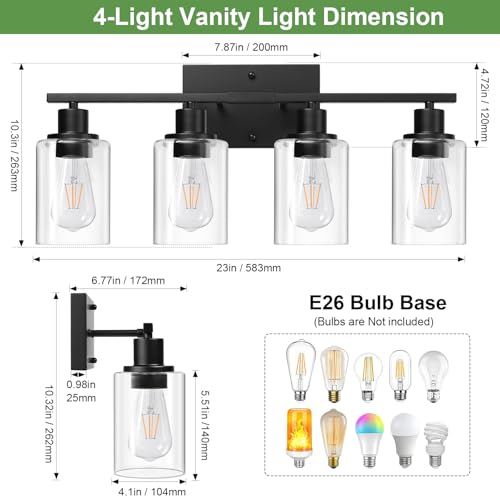 4 Light Bathroom Light Fixtures