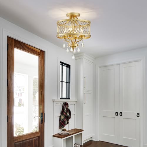 Crystal Ceiling Light Fixture