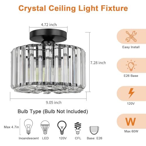 Crystal Ceiling Light