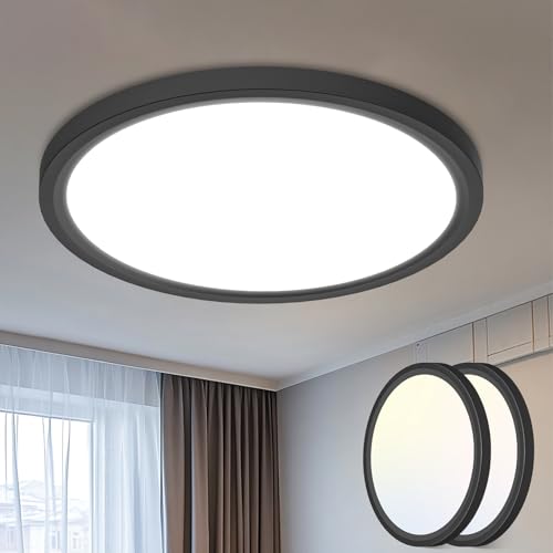 2 Pack 16" Black LED Ceiling Lights (2 Count)