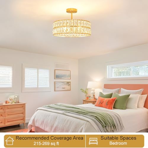 Crystal Ceiling Light Fixture
