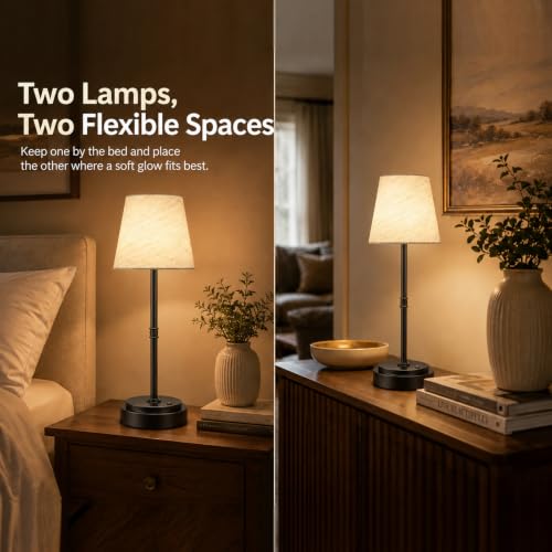Cordless Table Lamps 2 Pack (2 Count)